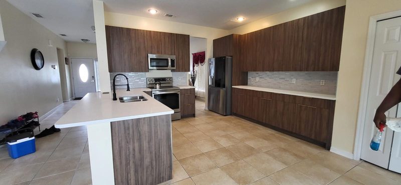 Modern Kitchen with Custom Wood Cabinetry