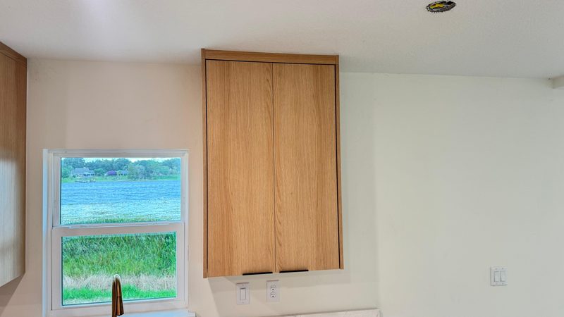 Bright kitchen with custom wood cabinetry