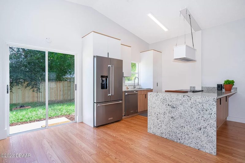 Modern Kitchen with Quartz Island