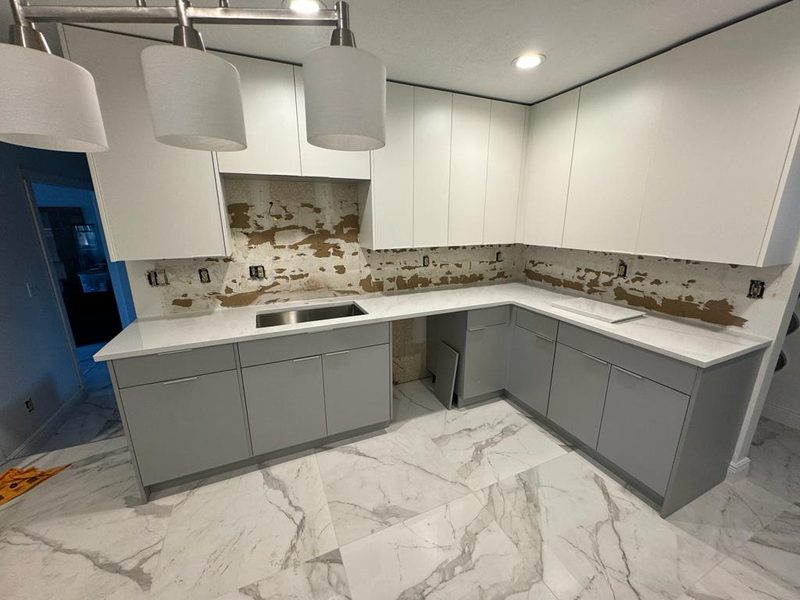 Contemporary Kitchen with Custom Cabinetry