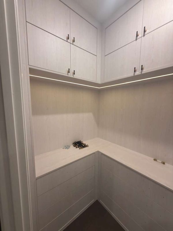 Sophisticated Closet with Custom Built-ins