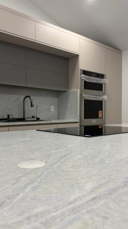 Contemporary kitchen with custom cabinetry