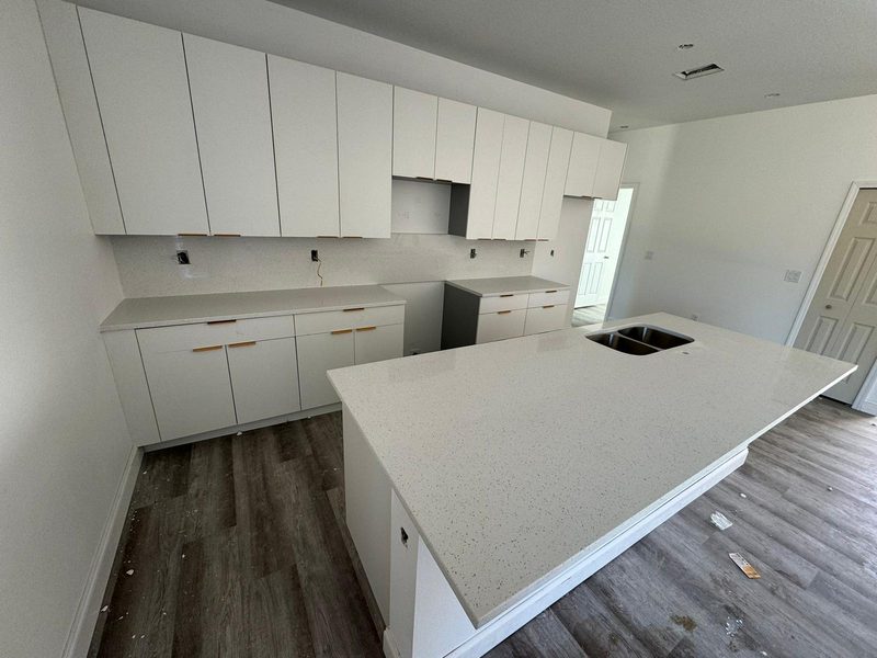 Modern Kitchen with Custom White Cabinetry