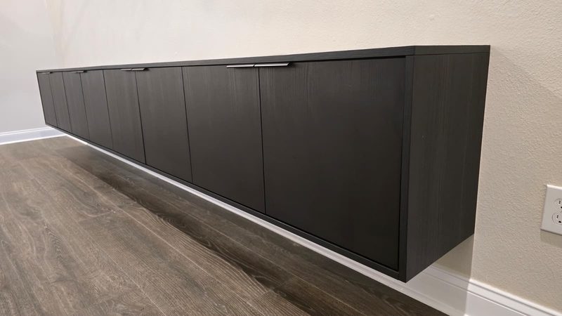 Modern mudroom with custom cabinetry storage