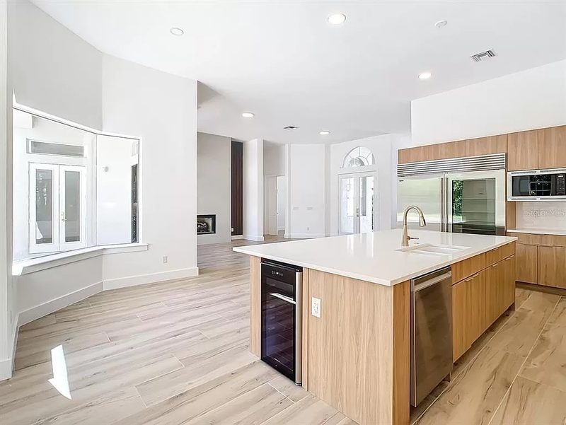 Contemporary Kitchen with Custom Wood Cabinetry