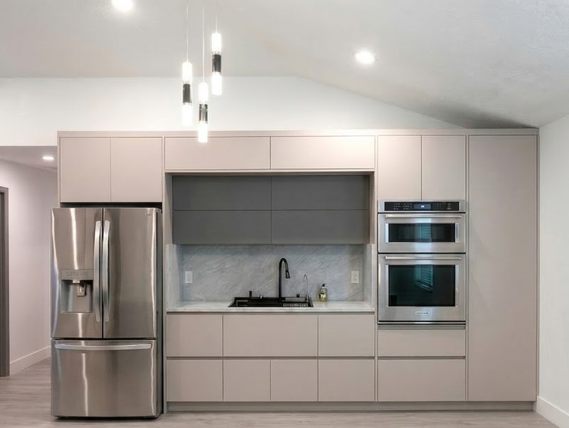 Contemporary Kitchen with Custom Cabinetry