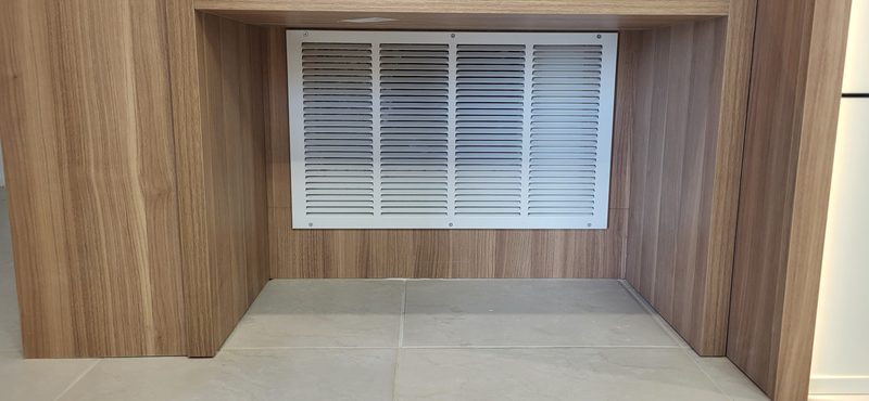 Custom utility space with integrated ventilation system