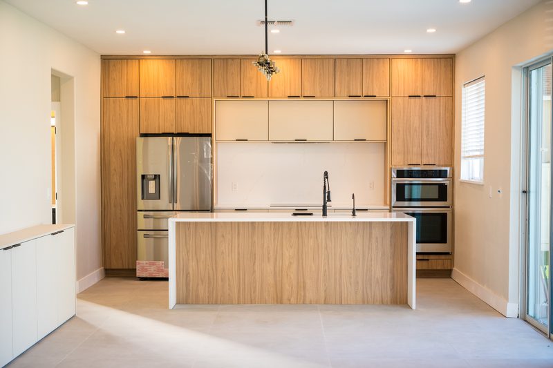 Modern Kitchen with Custom Wood Cabinetry