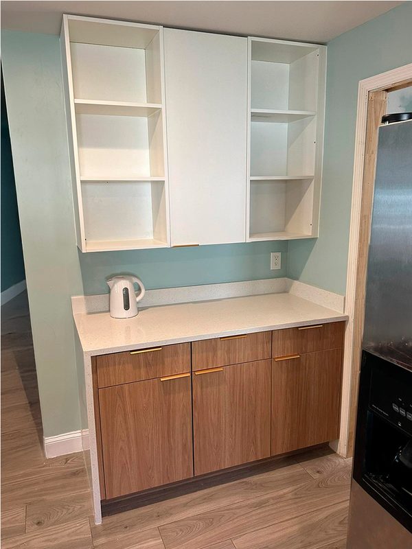 Custom Kitchen with Built-in Storage Cabinetry