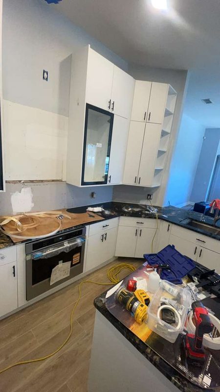 Modern Kitchen with Custom Corner Cabinetry