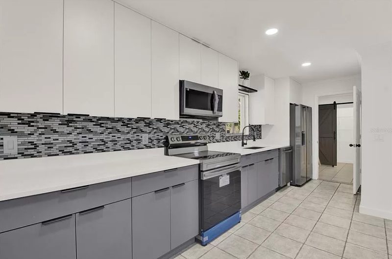 Modern Kitchen with Custom Two-Tone Cabinetry
