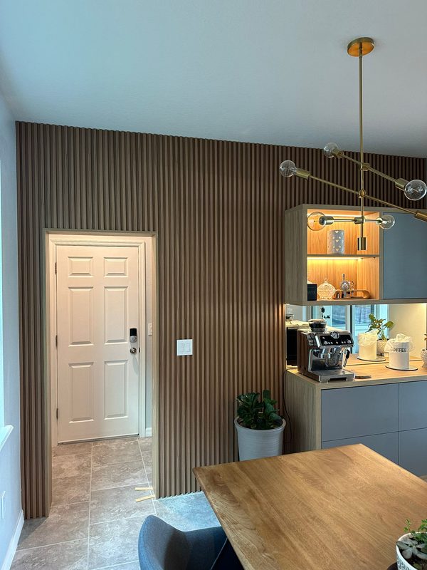 Contemporary kitchen with custom cabinetry