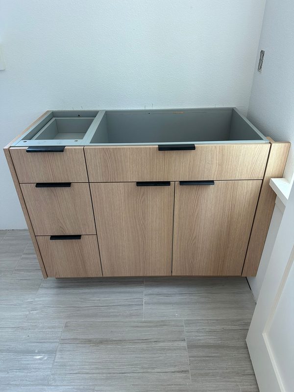 Custom Cabinetry Bathroom Vanity Installation