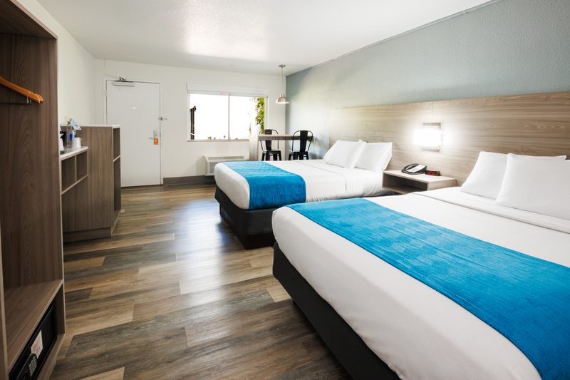 Modern Hotel Guest Room with Custom Millwork