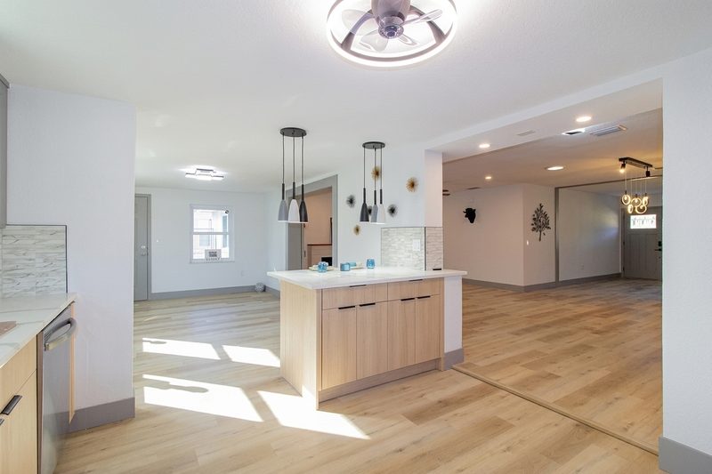 Modern Kitchen with Custom Island Cabinetry