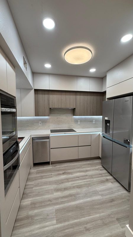 Contemporary Kitchen with Custom Cabinetry