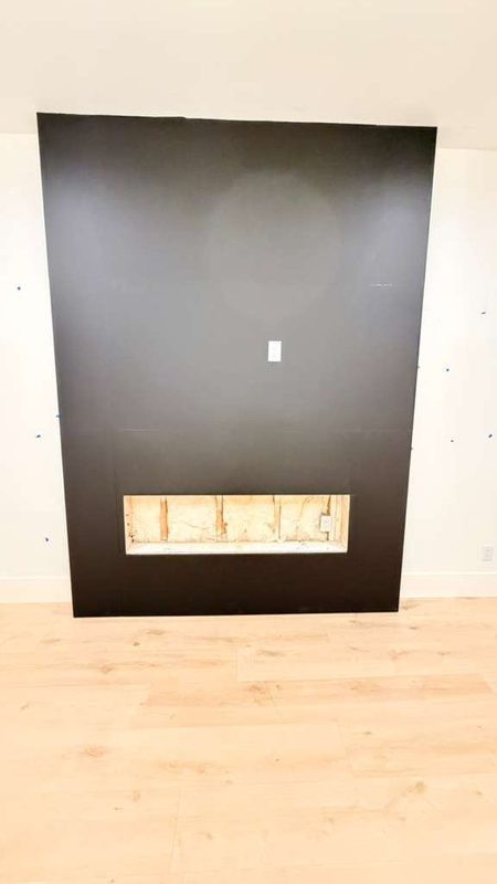Custom fireplace with integrated display niche